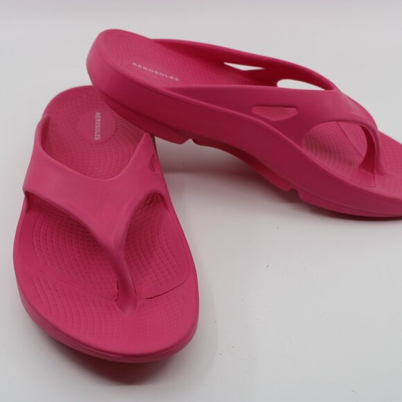 Aerosoles Women Robber Sandals SZ 8M Pink Water Summer Casuals Comfort - Picture 1 of 6